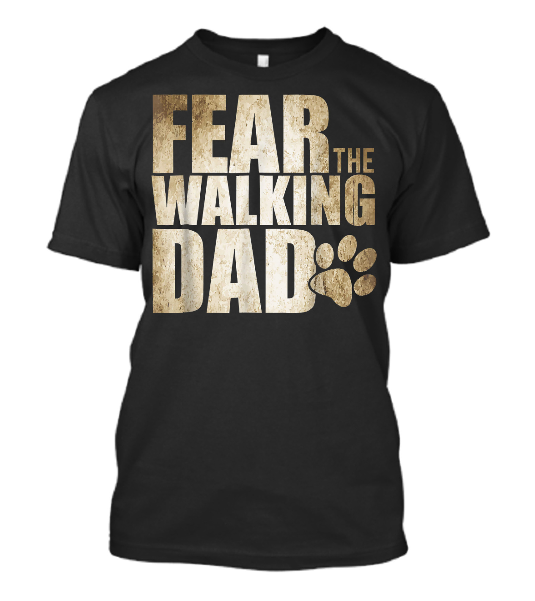 Fear The Walking Dad Paw Prints T-Shirt