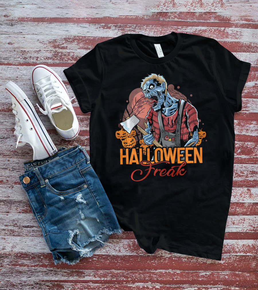 Halloween Freak Scary Zombie Horror T-Shirt