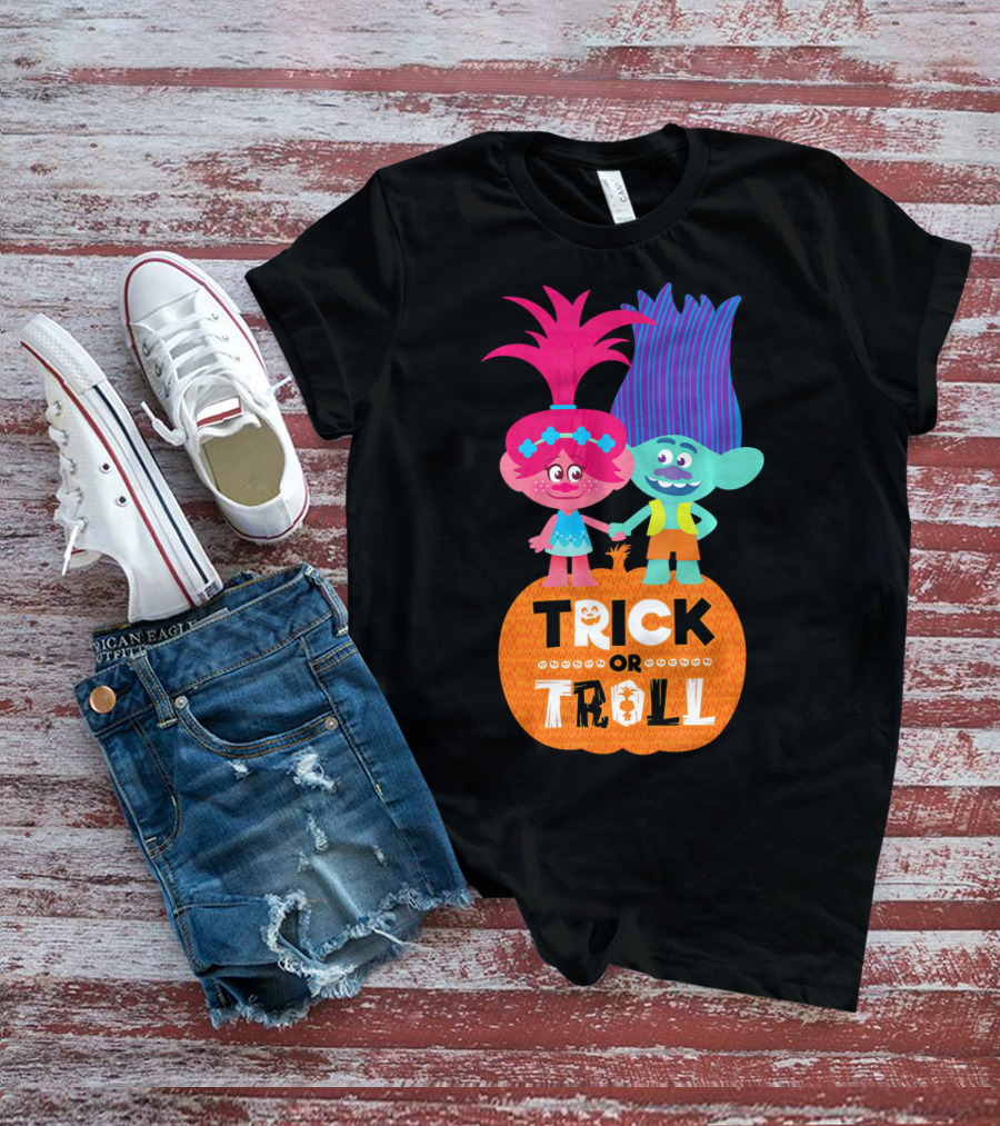 Trick Or Troll DreamWorks Trolls Halloween Pumpkin T-Shirt