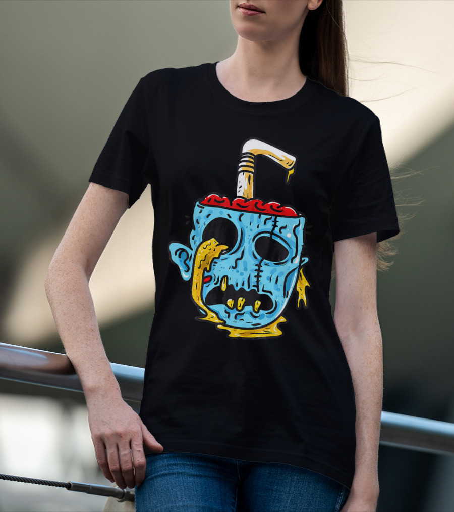 Zombie Food Brain Slushie Horror T-Shirt