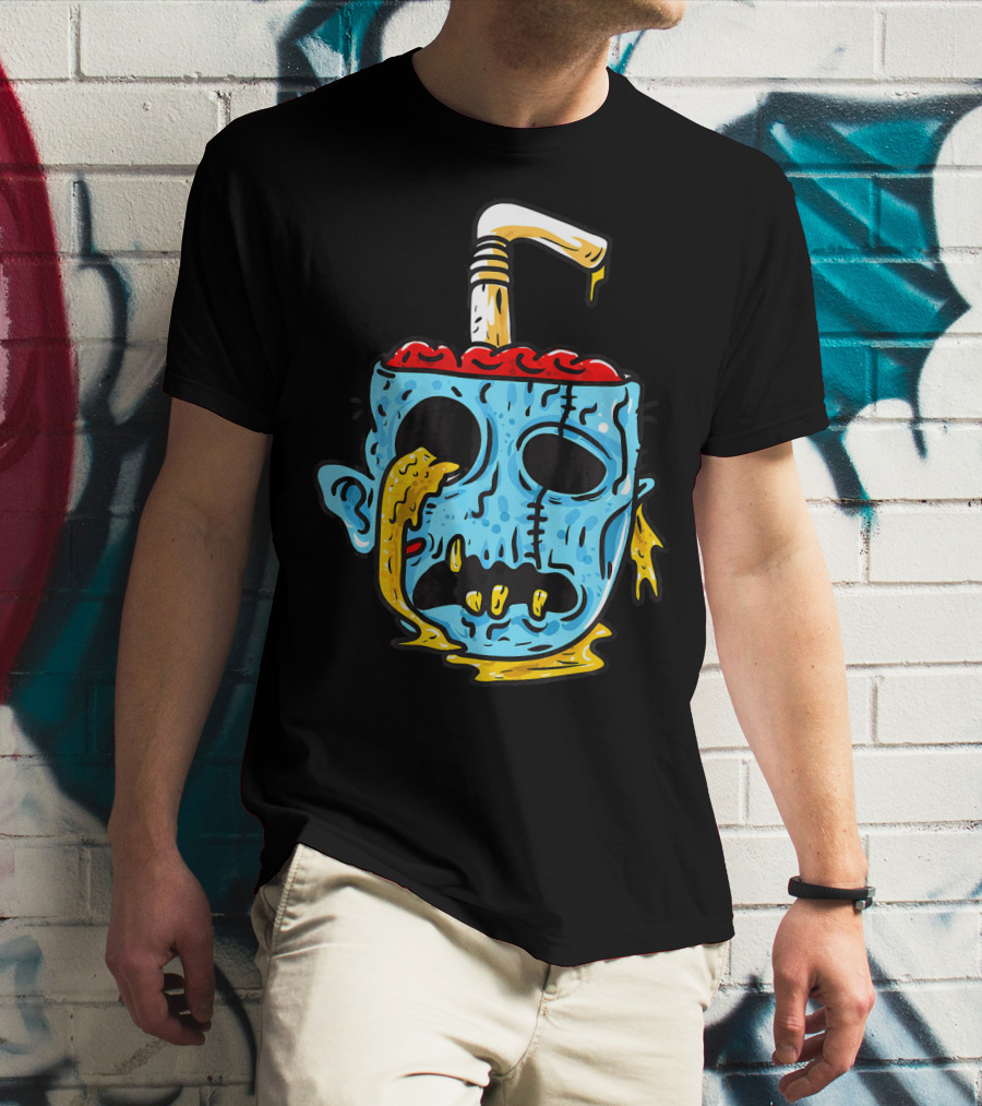 Zombie Food Brain Slushie Horror T-Shirt