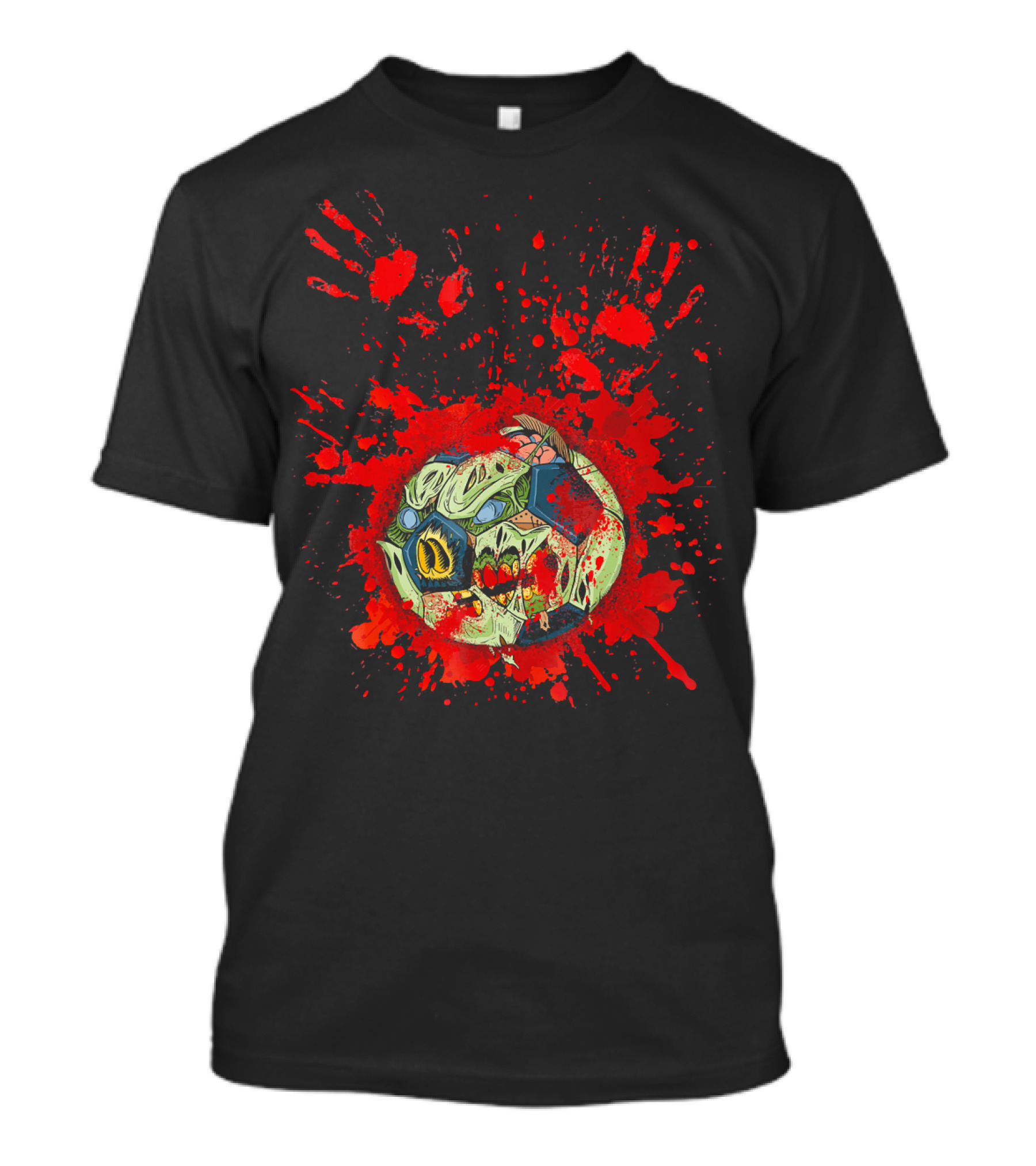 Zombie Soccer Ball Splatter T-Shirt