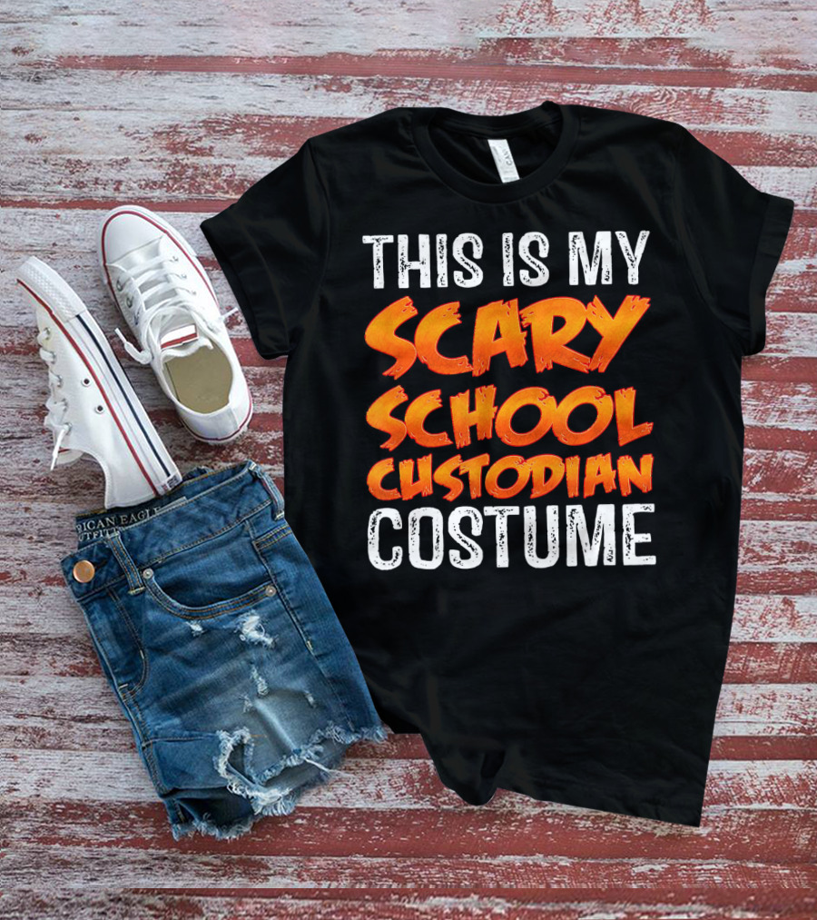 This Is My Scary School Custodian Costume T-Shirt