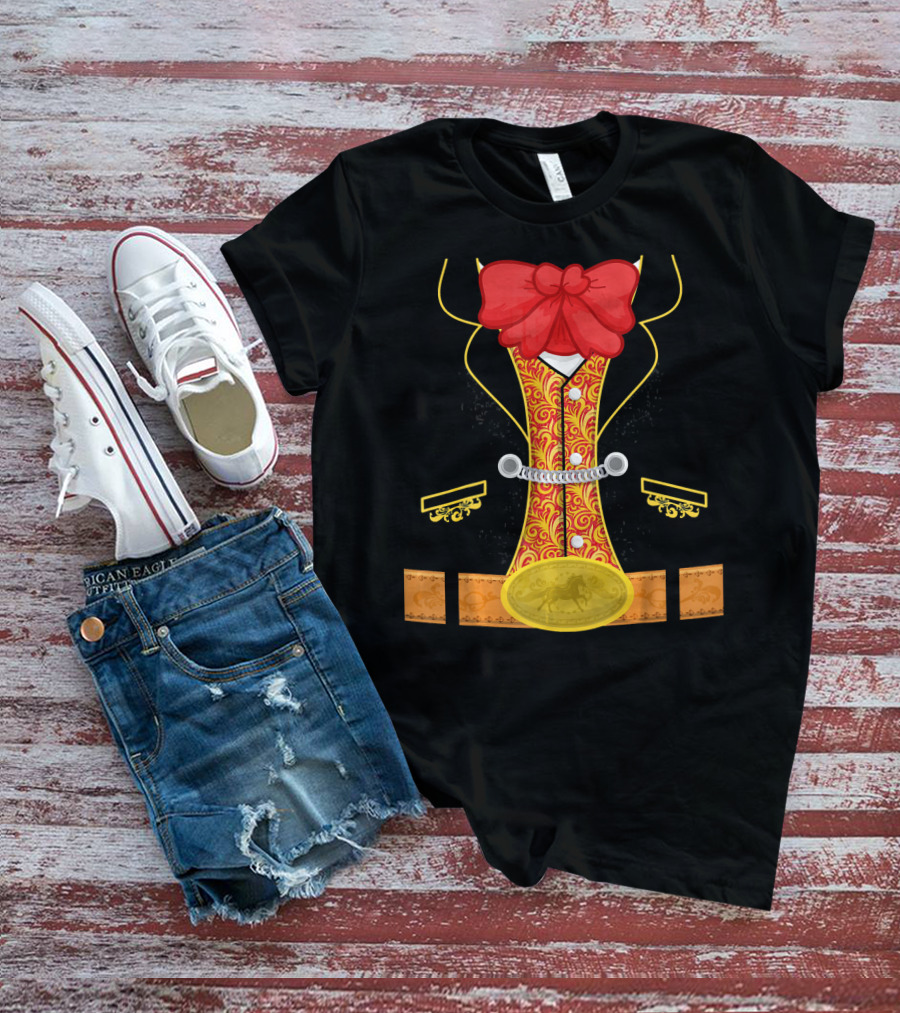 Kids Bullfighter Costume Matador Outfit With Red Bow And Ornate T-Shirt