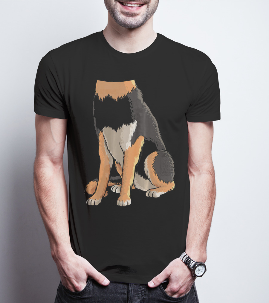 Cool German Shepherd Dog Halloween Costume Headless T-Shirt