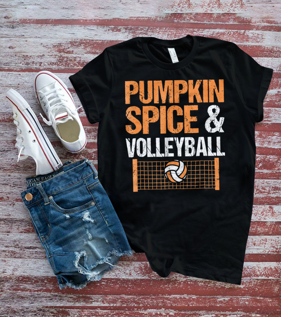 Pumpkin Spice And Volleyball Fall Season Essentials T-Shirt