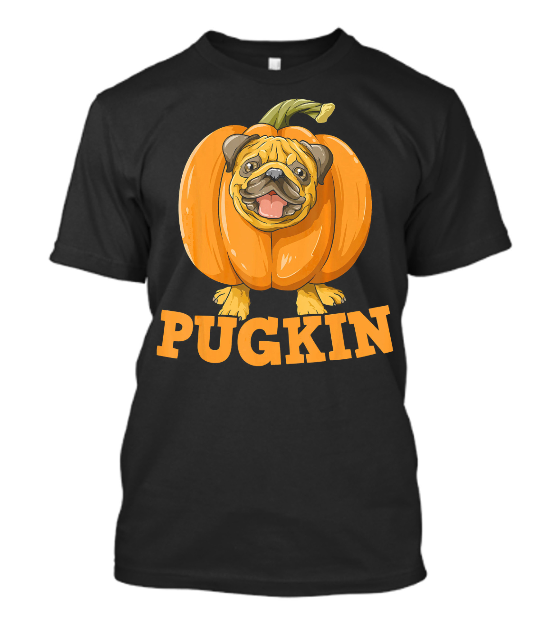 Pugkin Halloween Pug Pumpkin For Pug Lovers T-Shirt