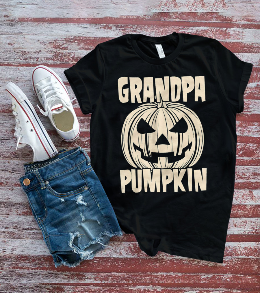 Grandpa Pumpkin Halloween T-Shirt