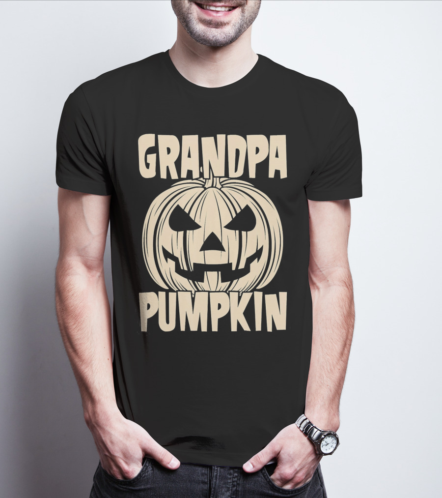 Grandpa Pumpkin Halloween T-Shirt