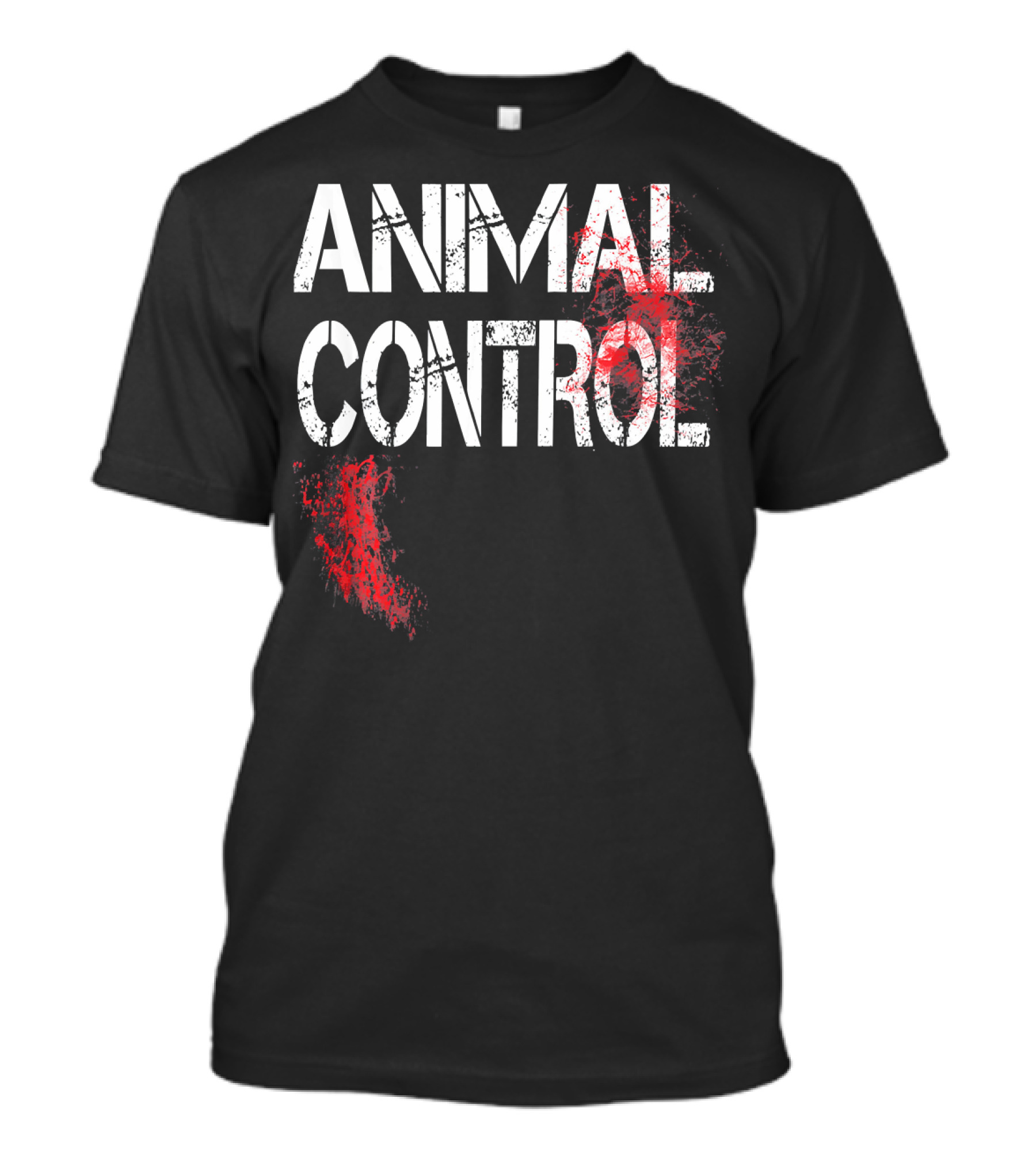 ANIMAL CONTROL Red Paint Splatter T-Shirt
