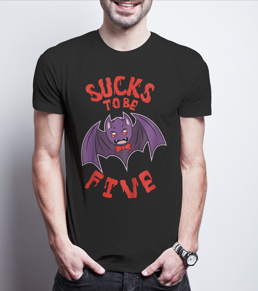 Sucks To Be Five Bat Halloween Kids Costume T-Shirt