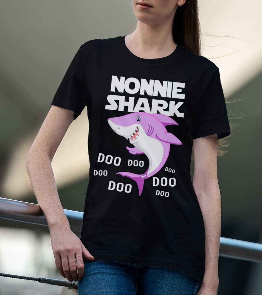 Nonnie Shark Doo Doo Doo Grandma Gift T-Shirt