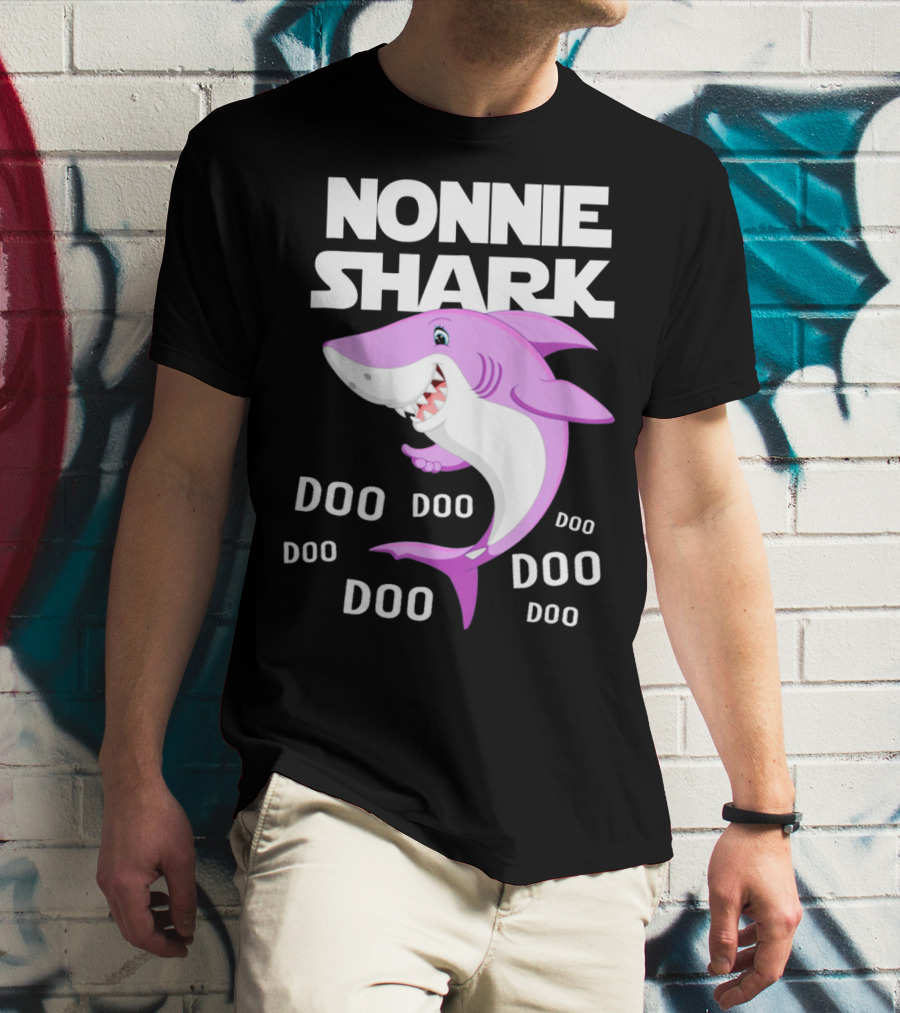 Nonnie Shark Doo Doo Doo Grandma Gift T-Shirt