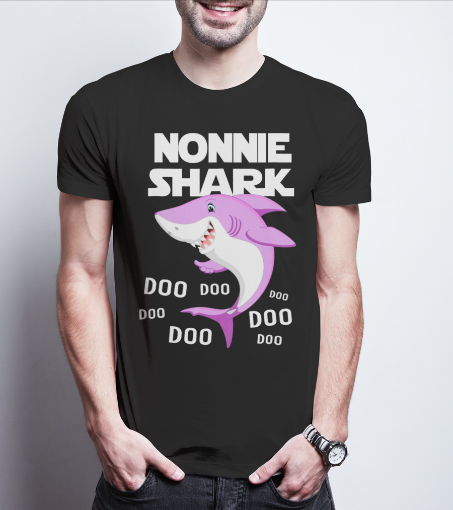 Nonnie Shark Doo Doo Doo Grandma Gift T-Shirt