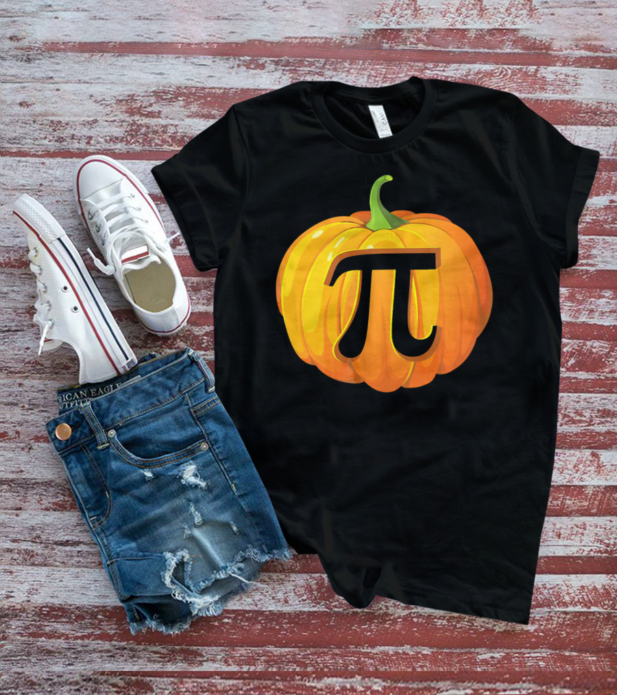 Funny Halloween Math Pun Pumpkin Pi T-Shirt