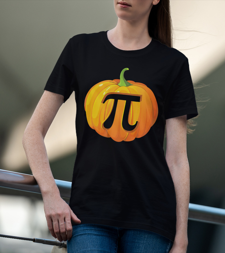 Funny Halloween Math Pun Pumpkin Pi T-Shirt