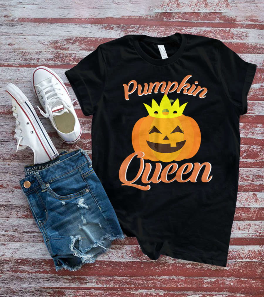 Pumpkin Queen Halloween Crown T-Shirt