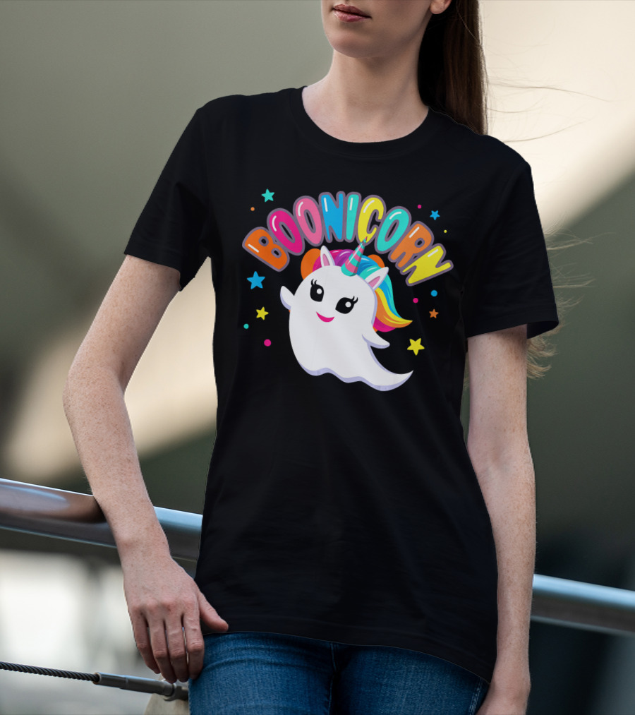 BOONICORN Unicorn Rainbow Stars T-Shirt