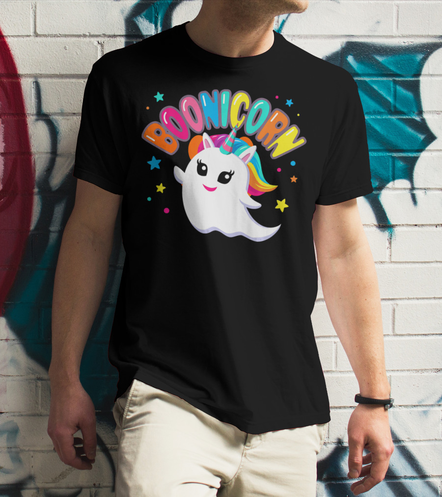 BOONICORN Unicorn Rainbow Stars T-Shirt