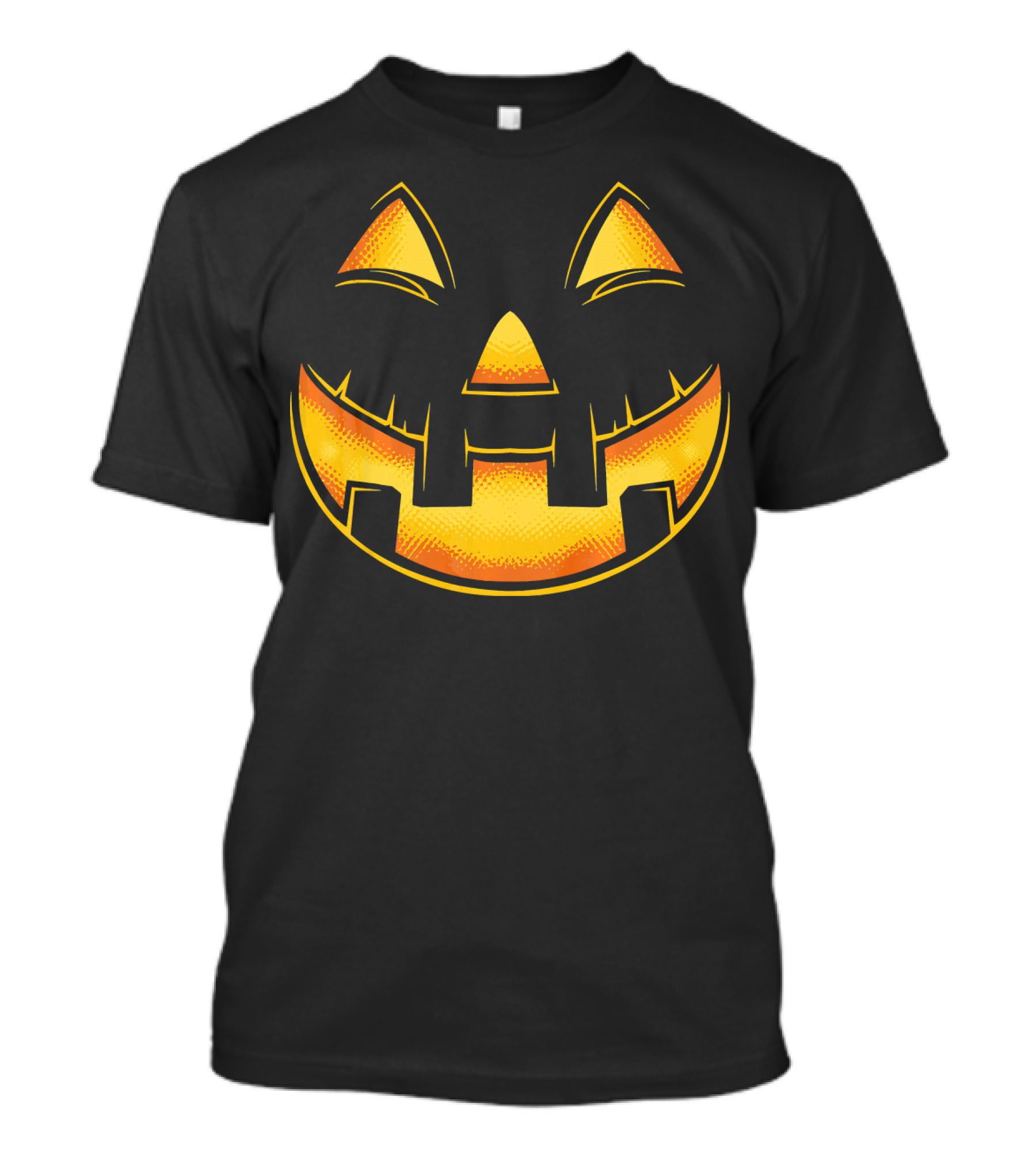 Funny Pumpkin Face Halloween Jack O Lantern T-Shirt