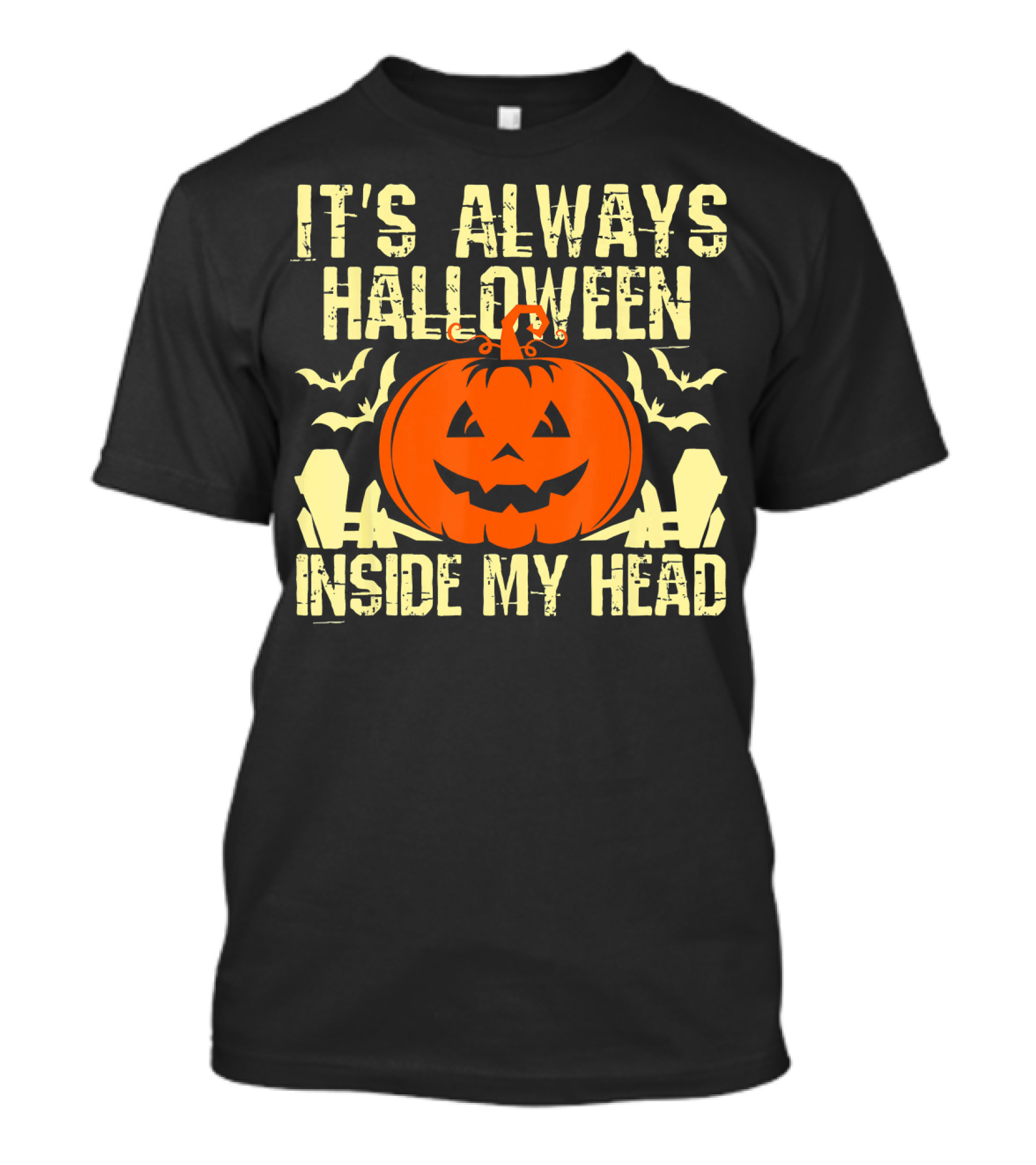 It's Always Halloween Inside My Head Pumpkin T-Shirt