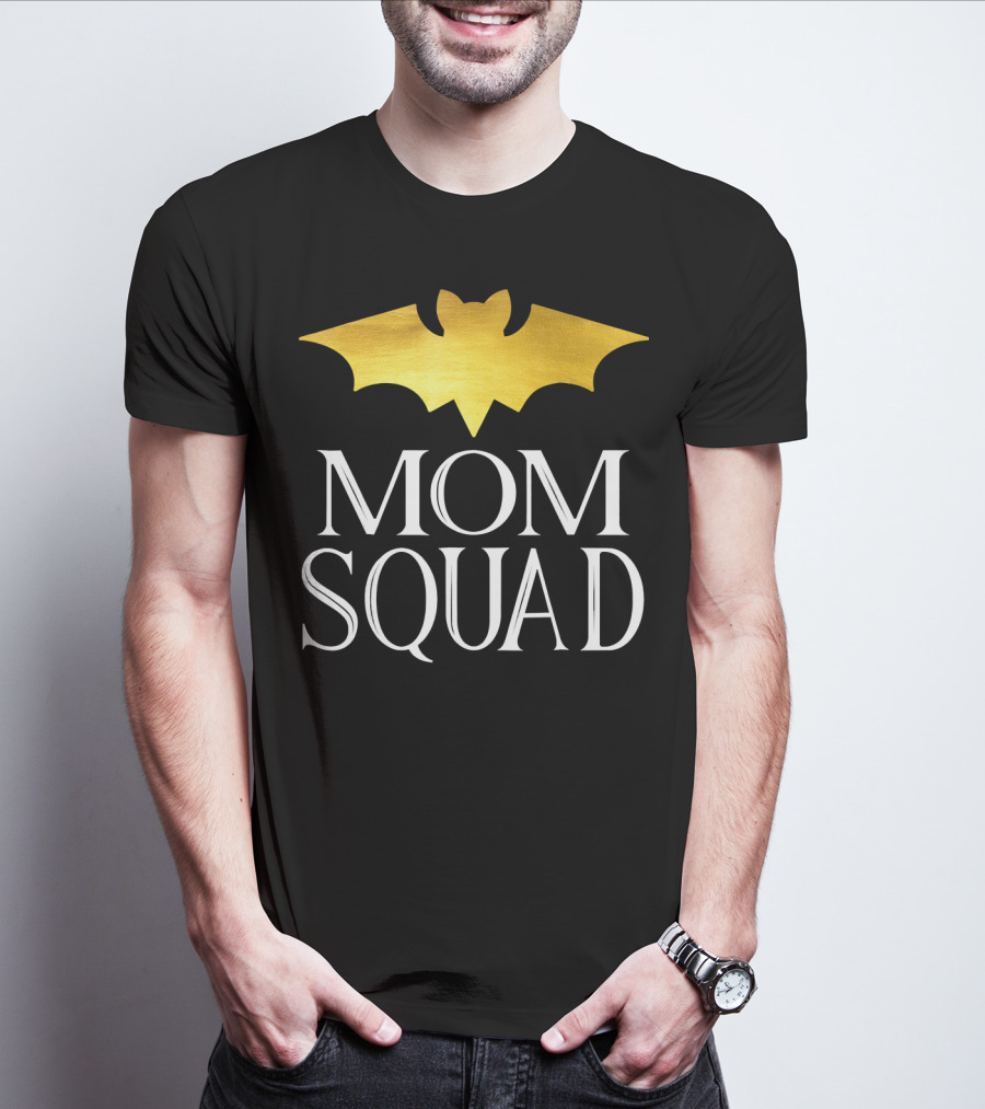 Mom Squad Gold Bat T-Shirt