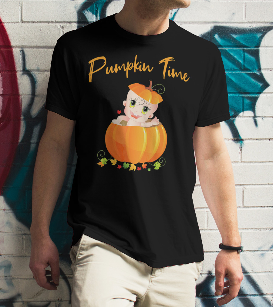 Pumpkin Time Baby Halloween Pumpkin T-Shirt