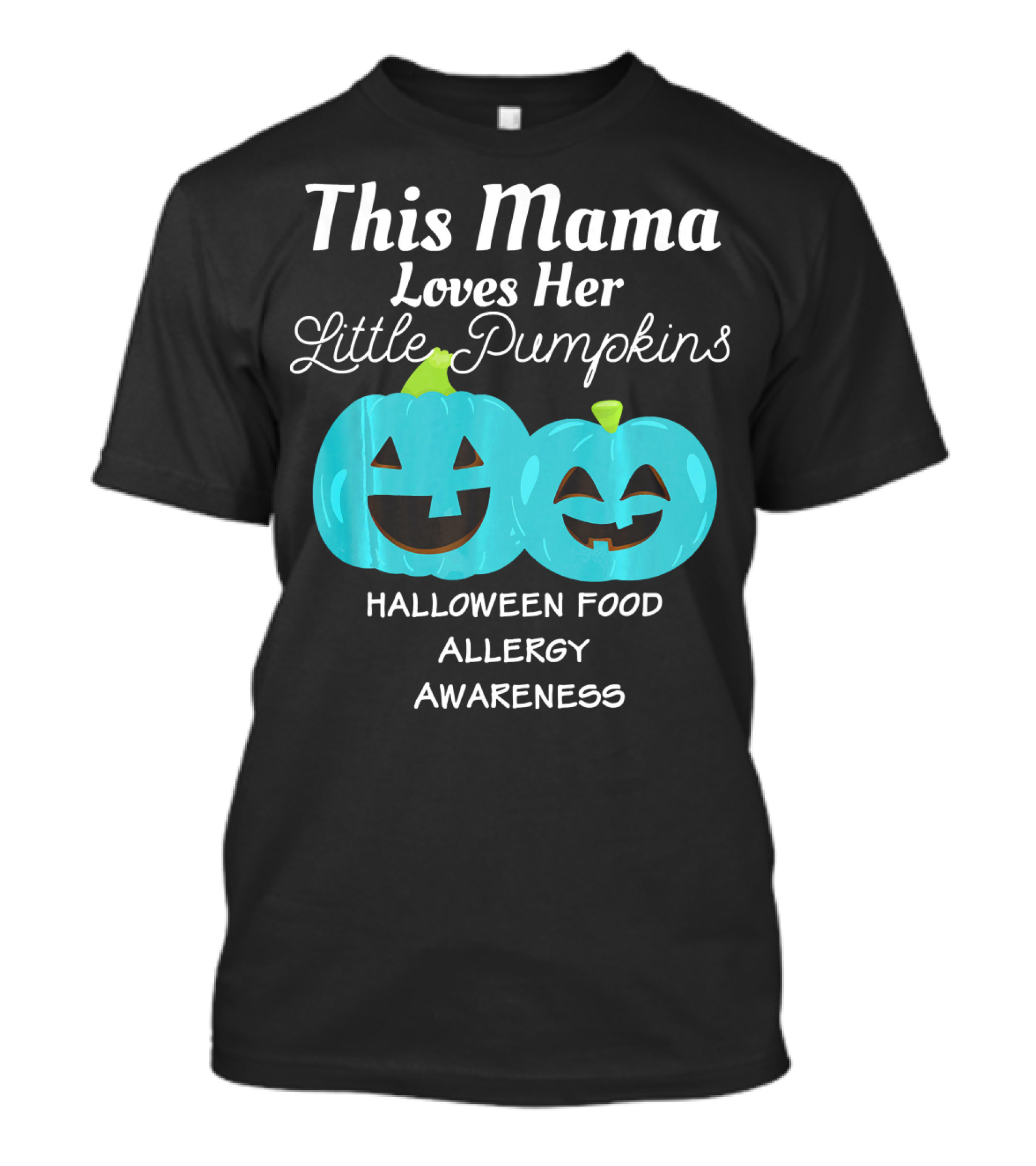 This Mama Loves Her Little Pumpkins Halloween Food Allergy Awareness T-Shirt