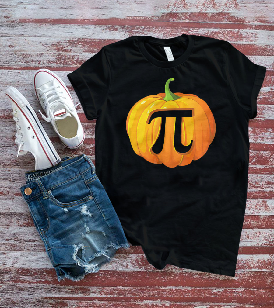 Pumpkin Pi Symbol Halloween Mashup T-Shirt