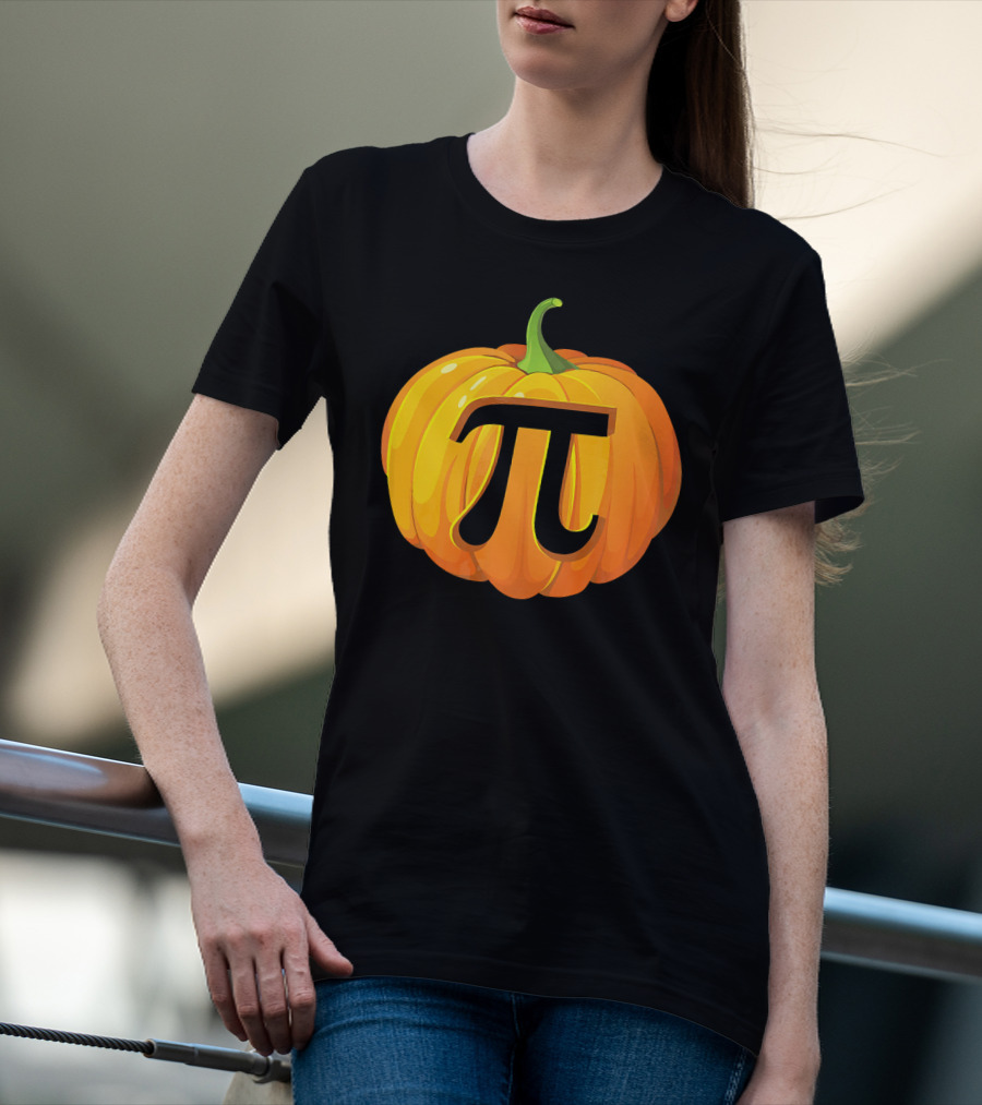 Pumpkin Pi Symbol Halloween Mashup T-Shirt