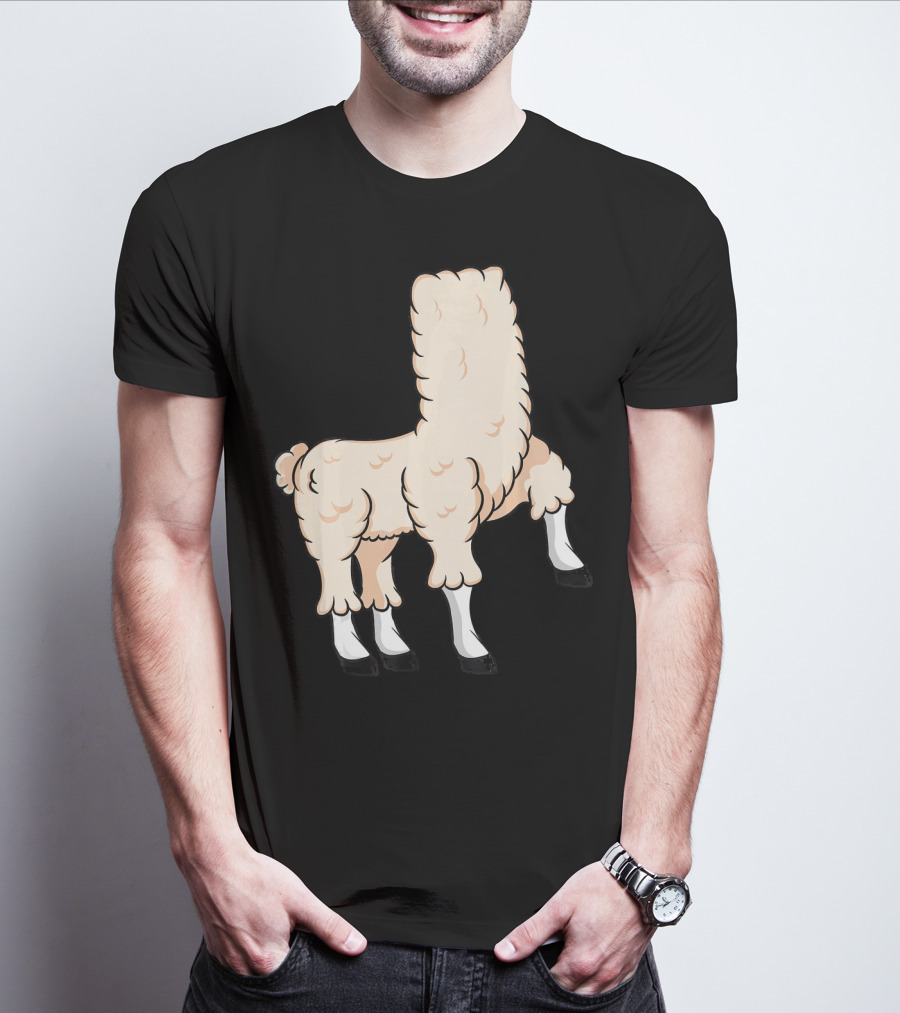 Llama Costume Halloween Easy Cosplay Headless T-Shirt