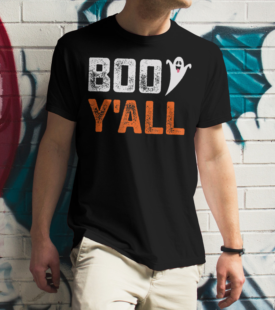 Boo Y'All Ghost Halloween Humor T-Shirt