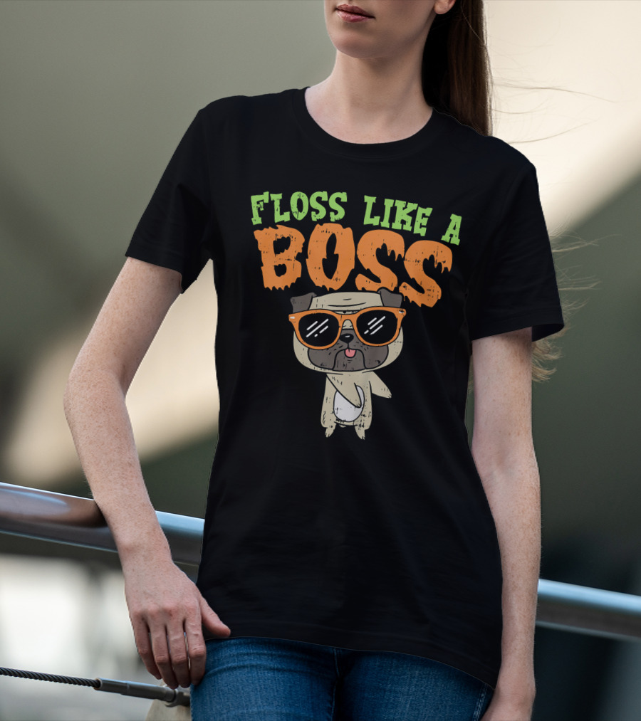 Floss Like A Boss Pug T-Shirt
