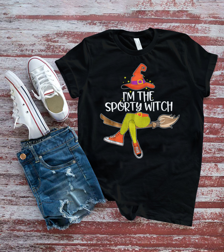 I'm The Sporty Witch Halloween Match T-Shirt