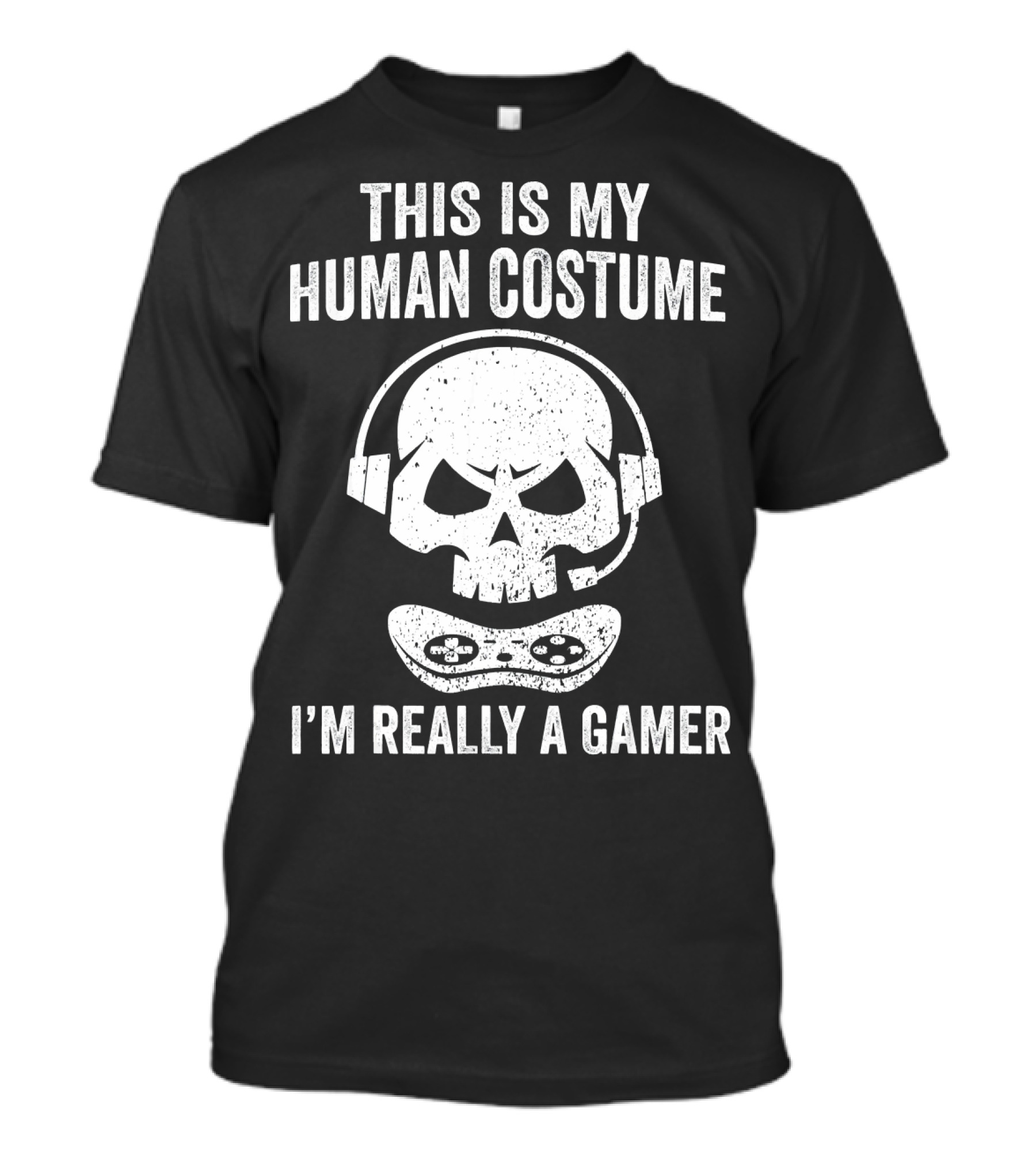 This Is My Human Costume I'm Really A Gamer Halloween Gamer Video Games T-Shirt