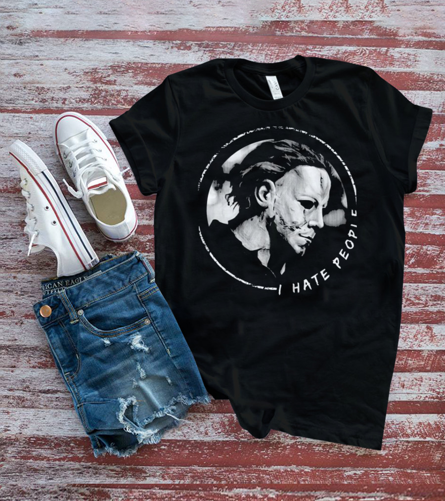 I Hate People Myers Horror Mask T-Shirt