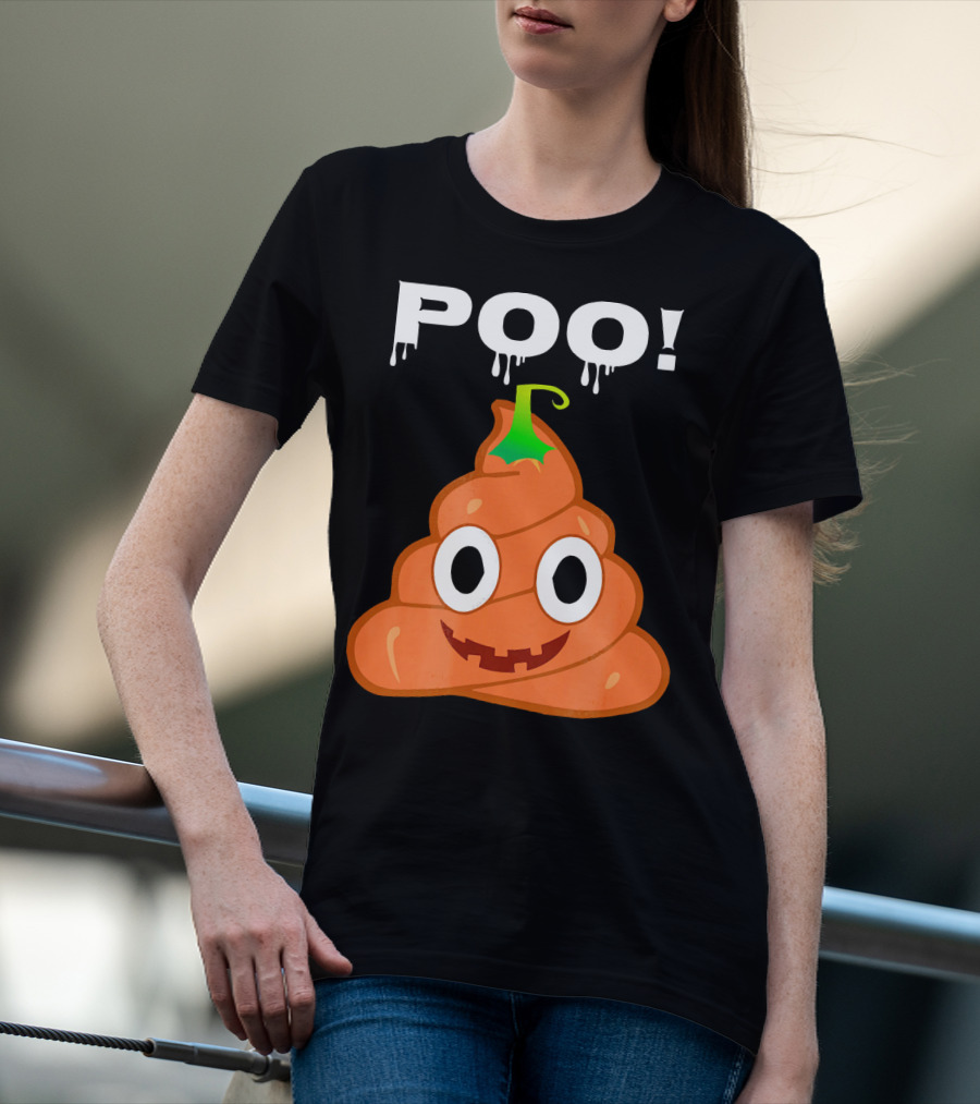 Poo Halloween Pumpkin Boo Fun T-Shirt