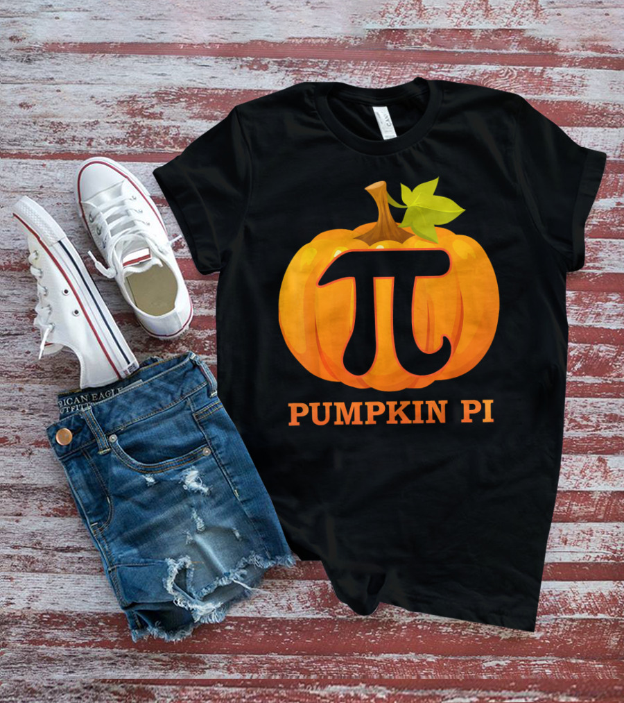 Pumpkin Pi Halloween Costume Math Pie T-Shirt