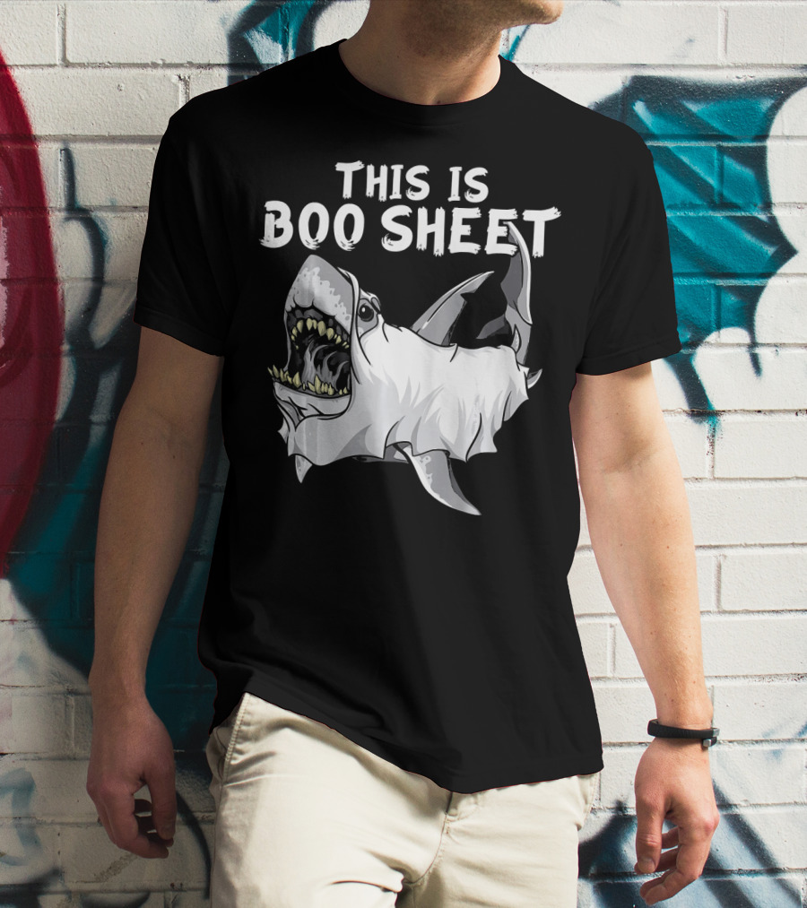 This Is Boo Sheet Shark Ghost Great Whi T-Shirt