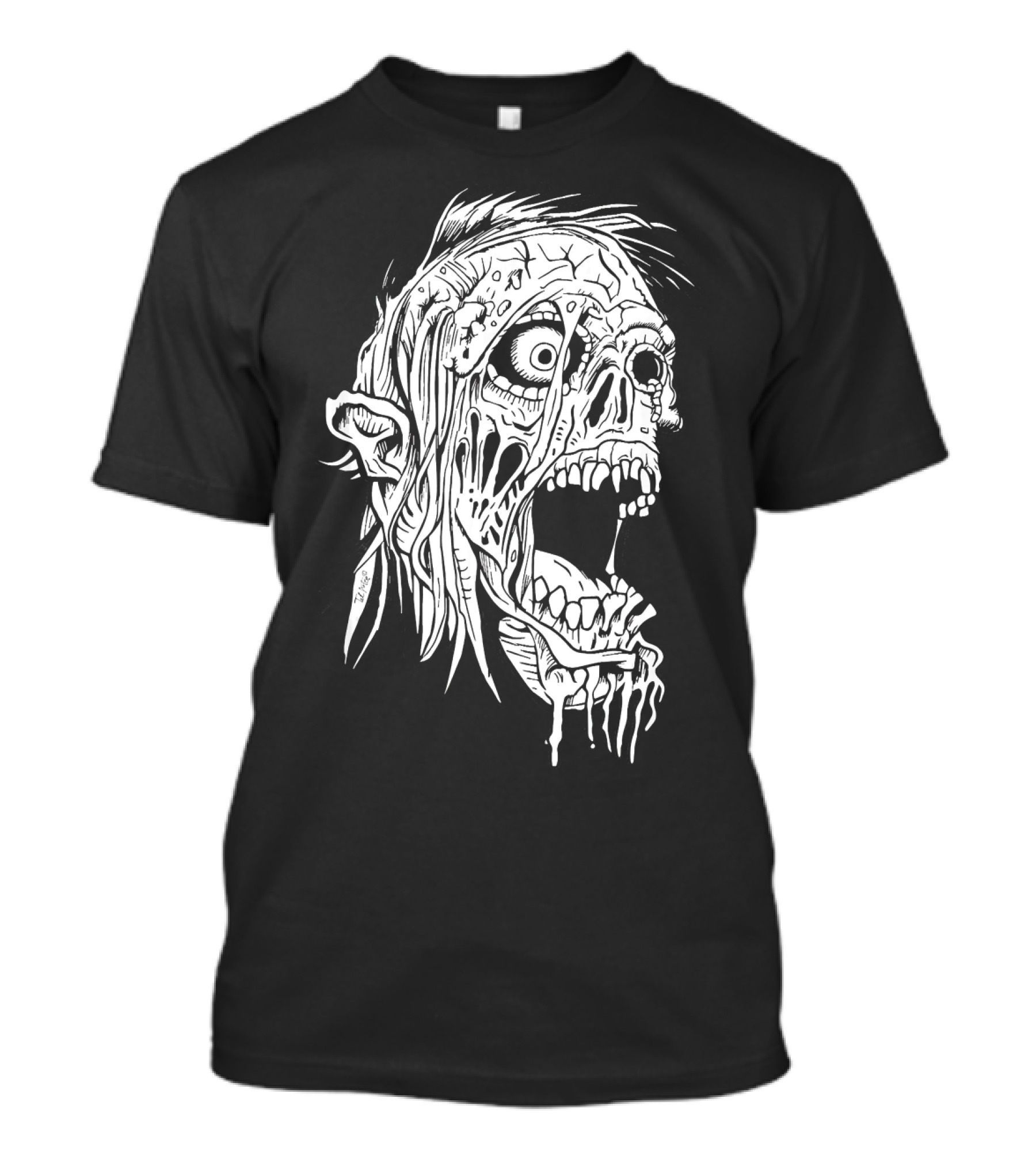 Zombie Halloween Horror Costume Top Creepy Skull T-Shirt