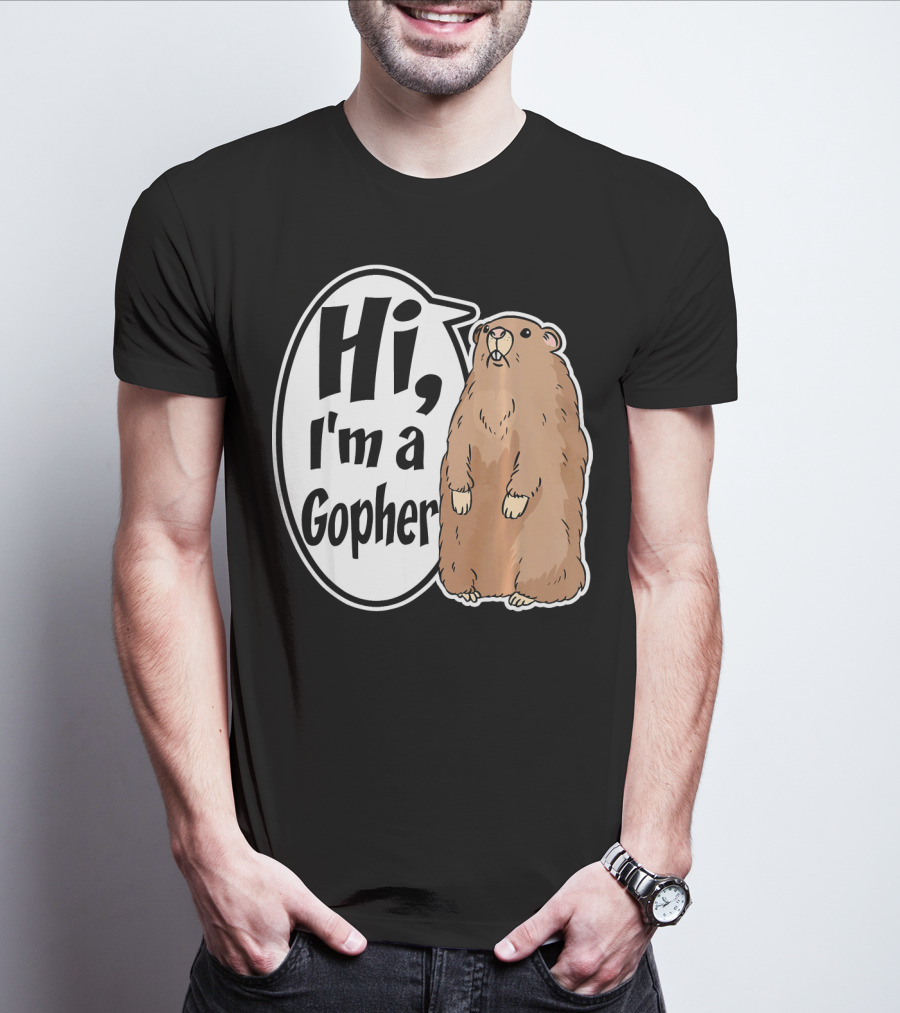 Hi I'm A Gopher Funny Halloween Party Cos T-Shirt