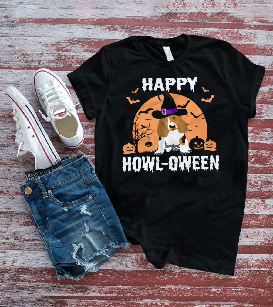 Happy Howl-Oween Beagle Halloween T-Shirt