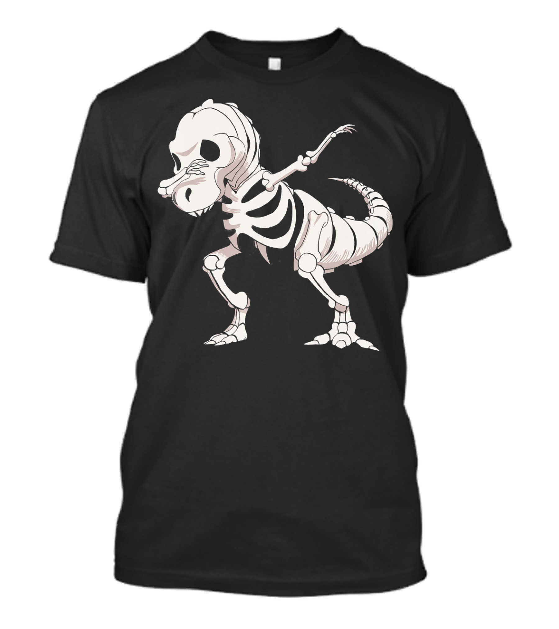 Funny Dabbing Dinosaur Skeleton T-Shirt
