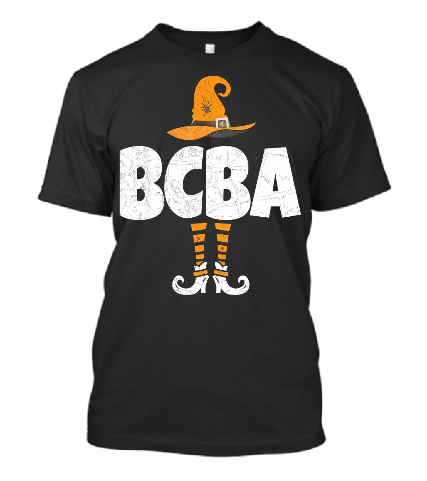 BCBA Witch Hat And Striped Socks Halloween T-Shirt