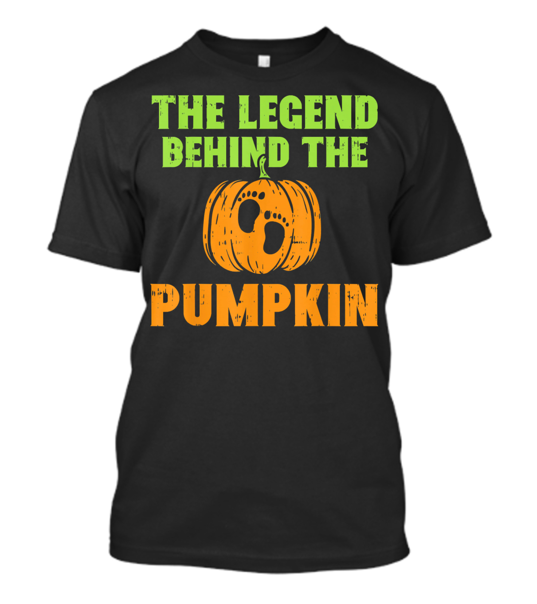 The Legend Behind The Pumpkin Footprints Baby Announcement T-Shirt