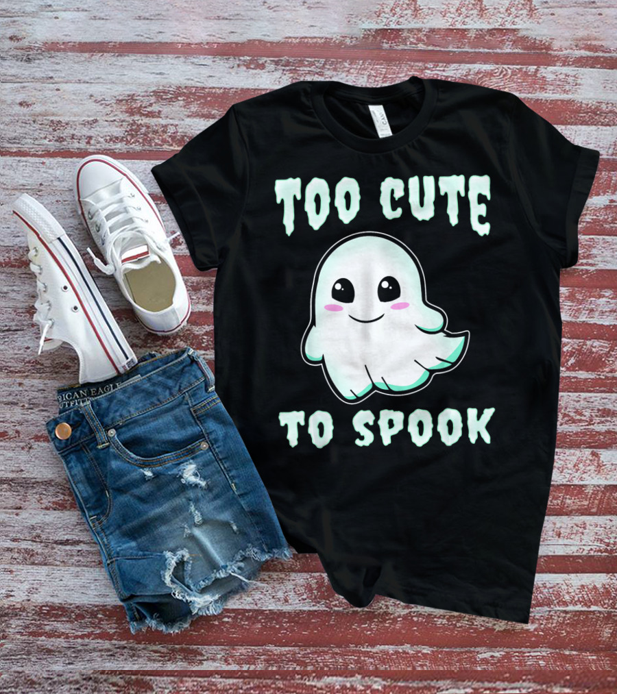 Too Cute To Spook Ghost Charm T-Shirt