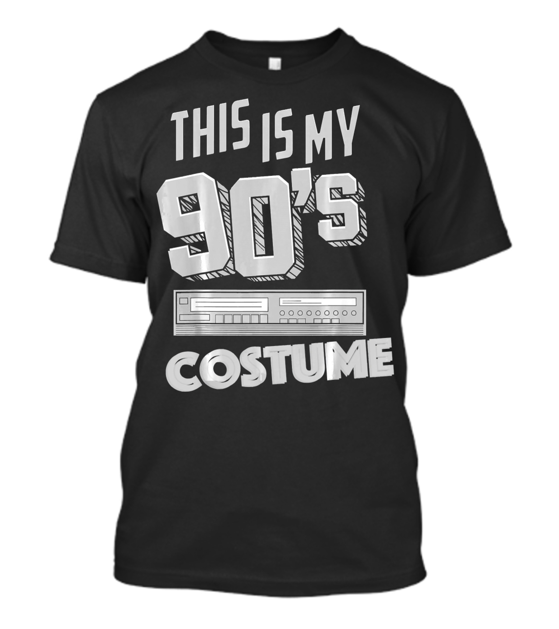 This Is My 90s Costume Funny Hall Cassette Player T-Shirt