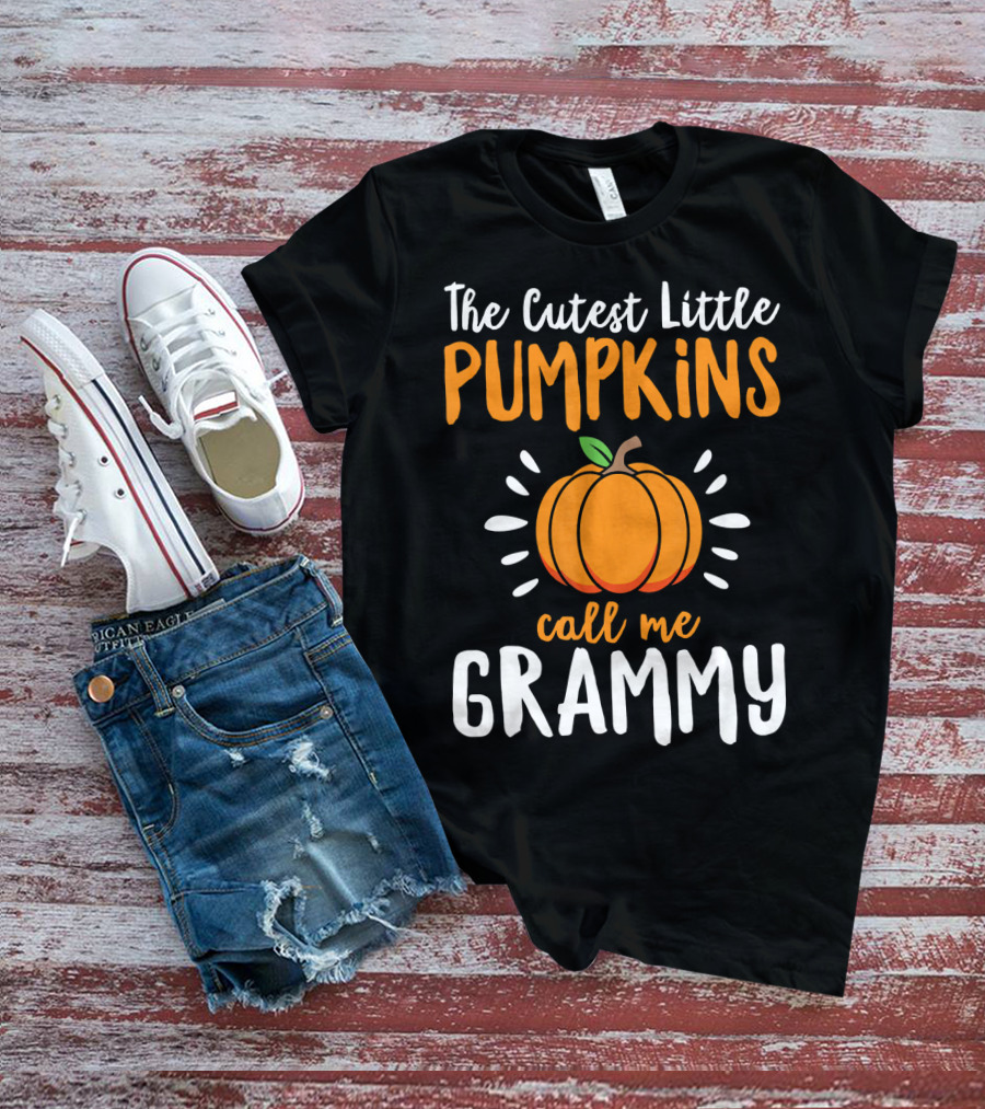 The Cutest Little Pumpkins Call Me Grammy Pumpkin T-Shirt
