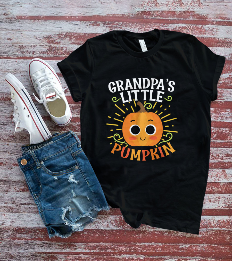 Grandpa's Little Pumpkin Halloween T-Shirt