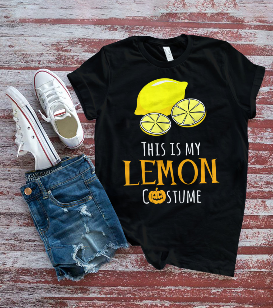 This Is My Lemon Costume With Halloween Pumpkin Family T-Shirt